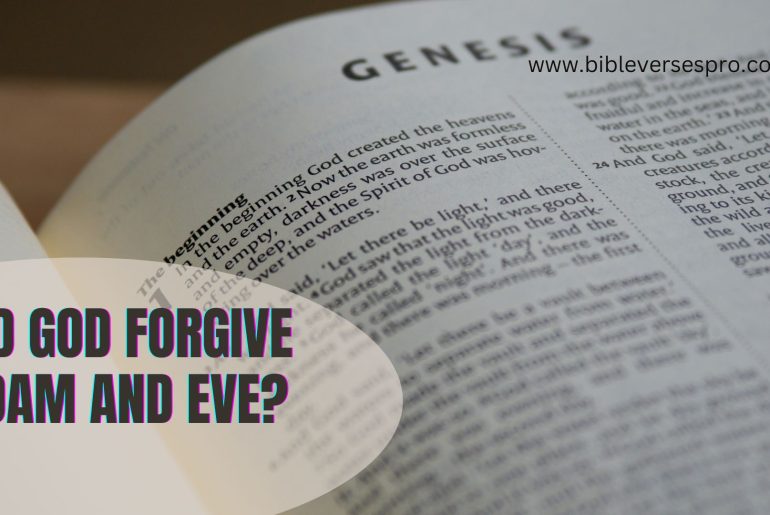 Did God Forgive Adam And Eve?