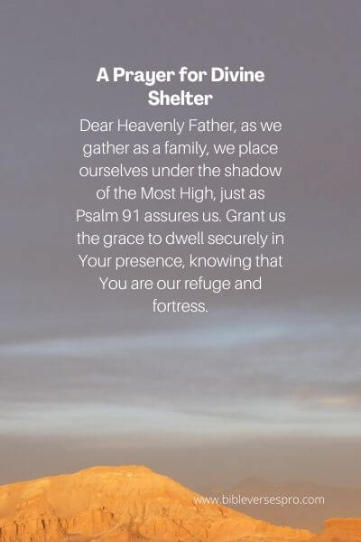 A Prayer for Divine Shelter