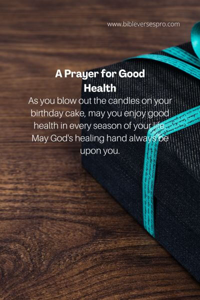 A Prayer For Good Health