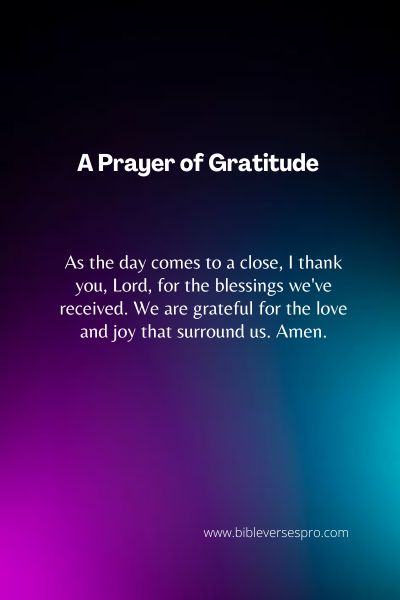 A Prayer of Gratitude