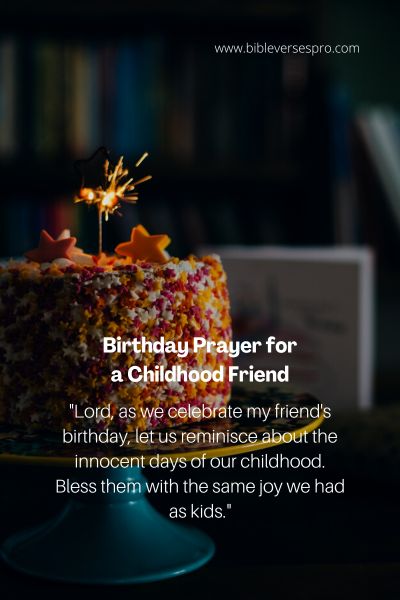 Birthday Prayer for a Childhood Friend