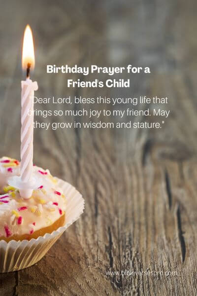 Birthday Prayer For A Friend'S Child