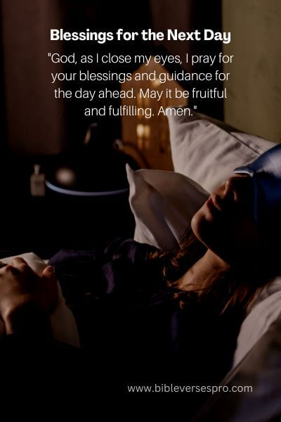Blessings for the Next Day