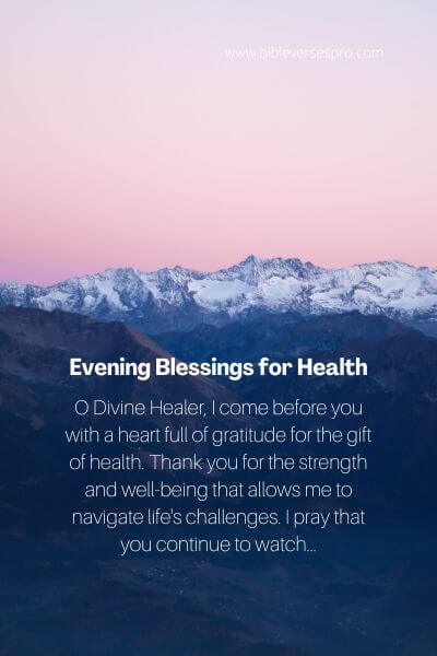 Evening Blessings for Health