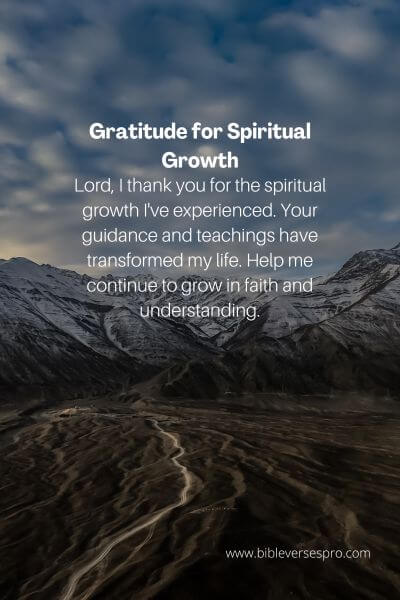 Gratitude for Spiritual Growth