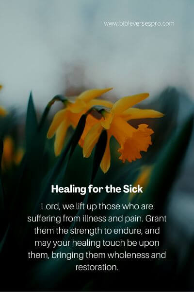 Healing for the Sick