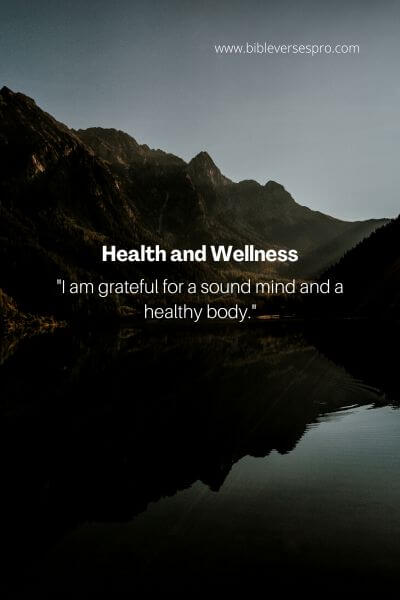 Health and Wellness