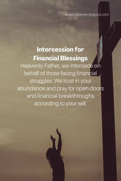 Intercession For Financial Blessings