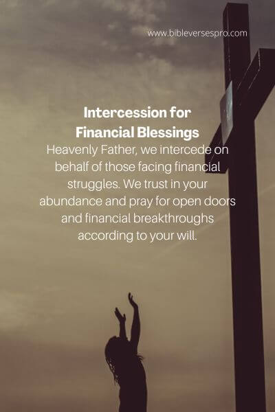 Intercession for Financial Blessings