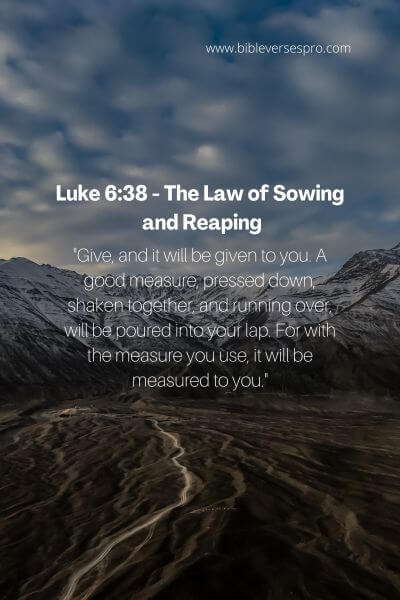 Luke 6_38 - The Law of Sowing and Reaping