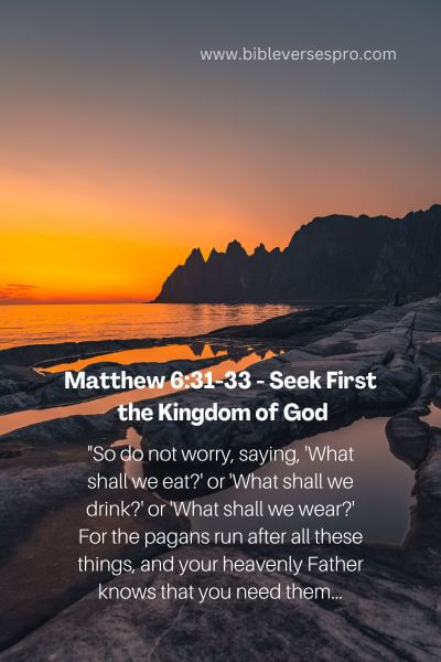 Matthew 6_31-33 - Seek First The Kingdom Of God