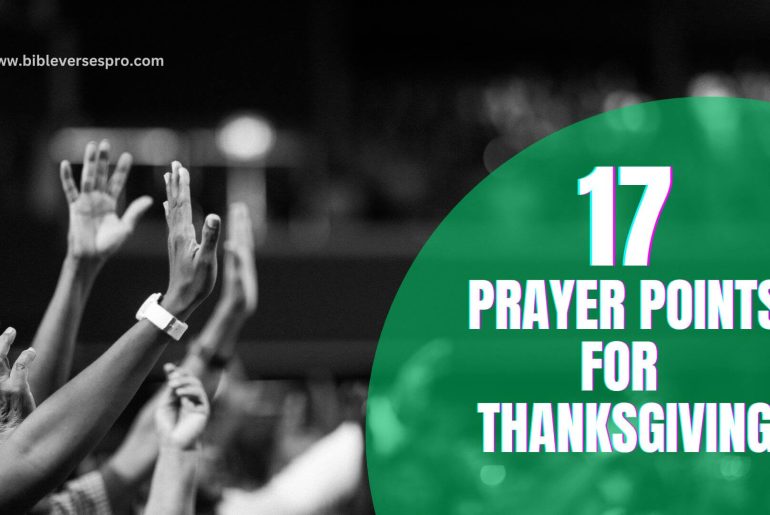Prayer Points For Thanksgiving