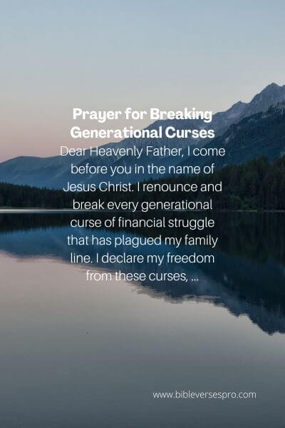 Prayer For Breaking Generational Curses