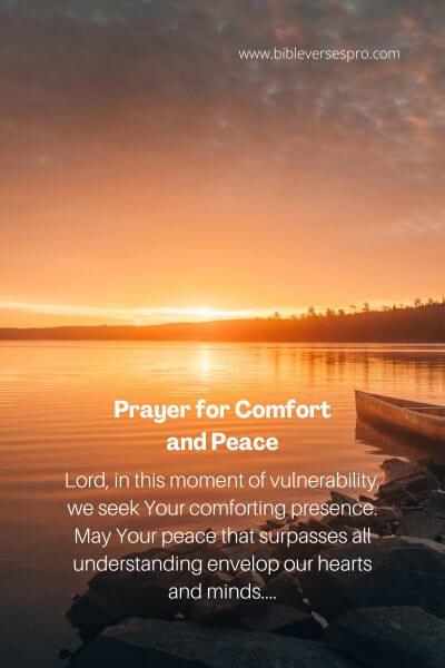 Prayer For Comfort And Peace
