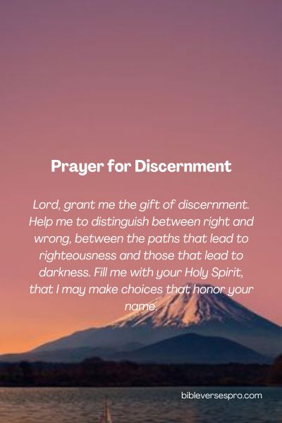 Prayer For Discernment