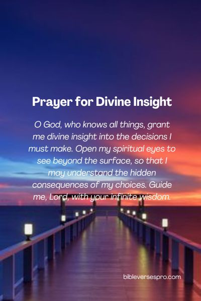 Prayer for Divine Insight