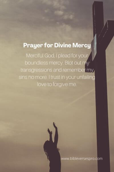 Prayer For Divine Mercy