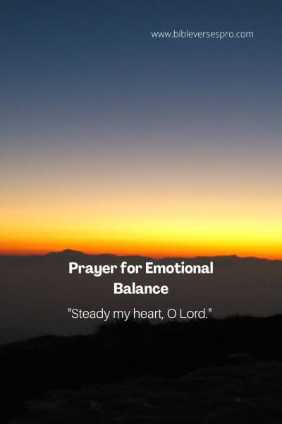 Prayer For Emotional Balance