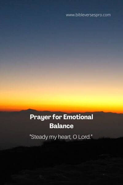 Prayer for Emotional Balance