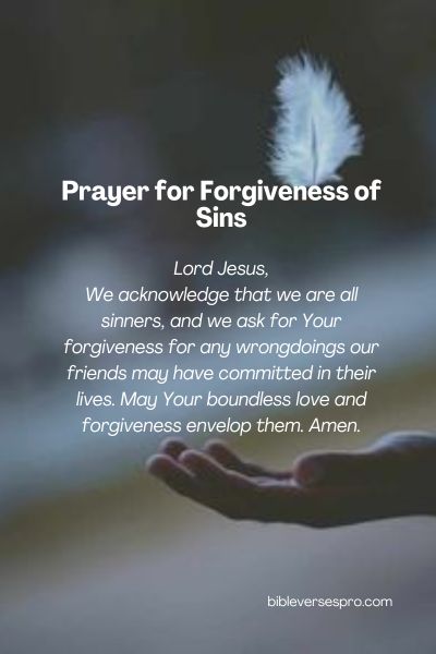 Prayer For Forgiveness Of Sins