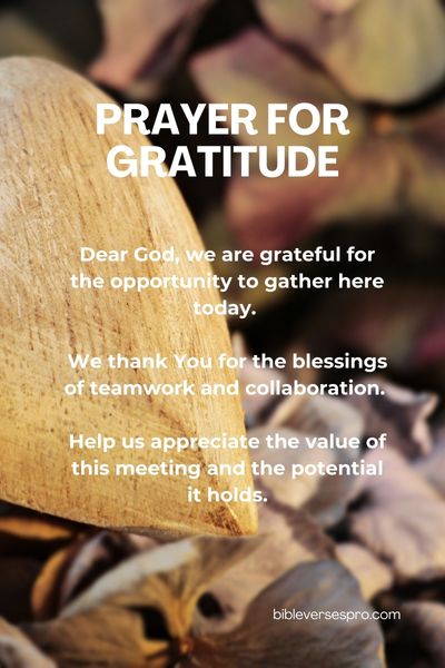 Prayer for Gratitude