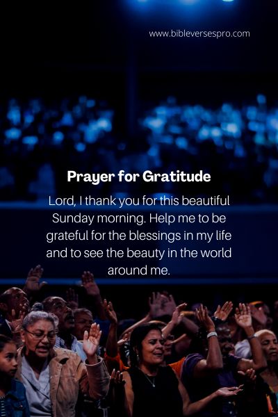 Prayer for Gratitude