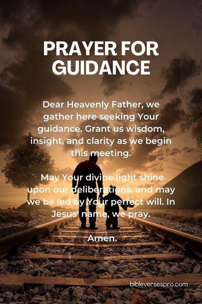 15 Powerful Prayers to Open Meetings Prayer for Guidance