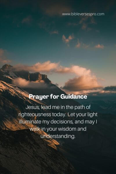 Prayer For Guidance