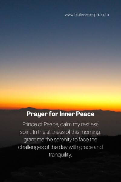 Prayer for Inner Peace