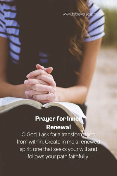 Prayer For Inner Renewal