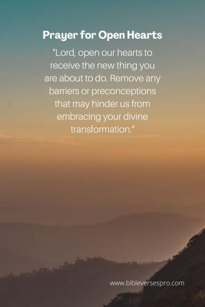 Prayer for Open Hearts