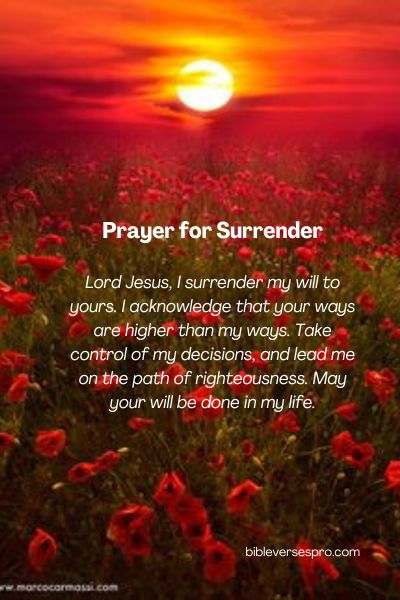 Prayer For Surrender