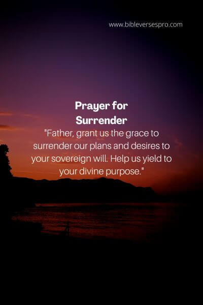 Prayer For Surrender