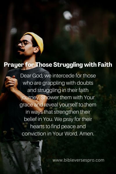 Prayer for Those Struggling with Faith