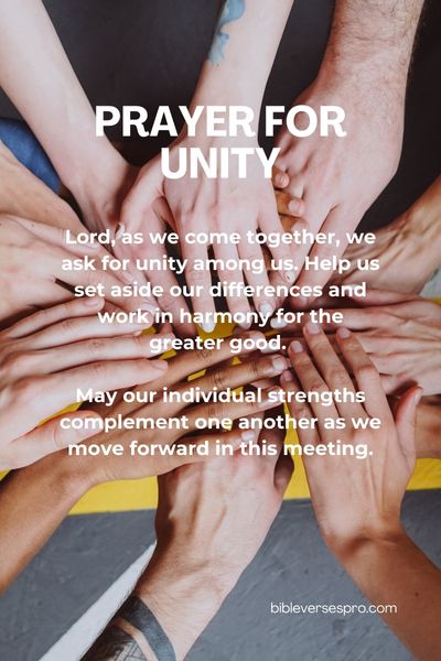 Prayer for Unity