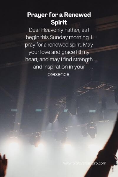 Prayer for a Renewed Spirit