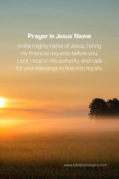 Prayer In Jesus' Name