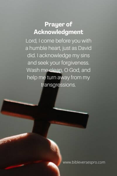 Prayer Of Acknowledgment