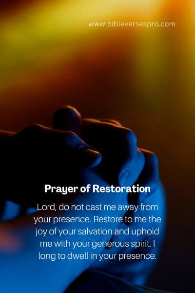 Prayer Of Restoration