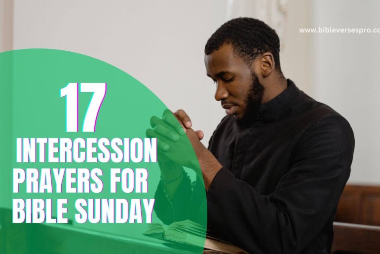 Intercession Prayers For Bible Sunday