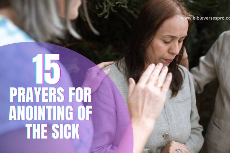 Prayers For Anointing Of The Sick