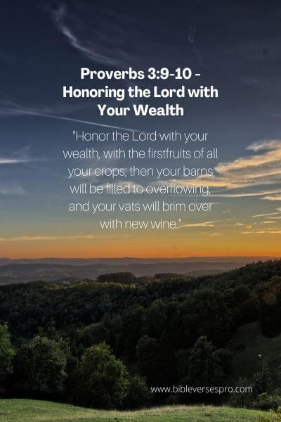 Proverbs 3_9-10 - Honoring the Lord with Your Wealth