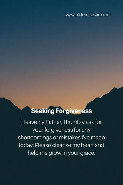 Seeking Forgiveness