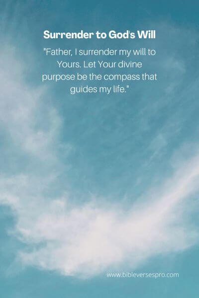 Surrender to God's Will