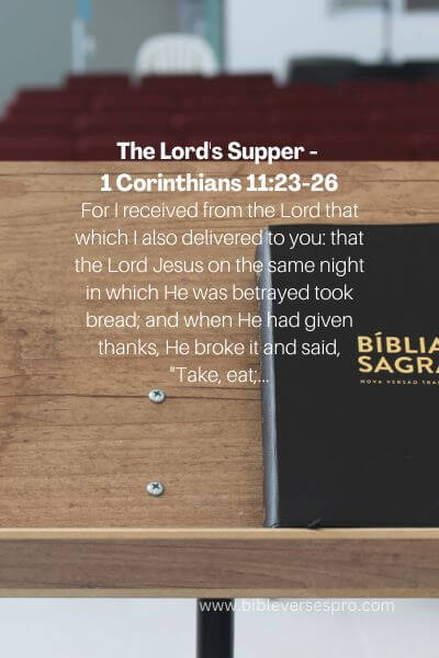The Lord'S Supper - 1 Corinthians 11_23-26