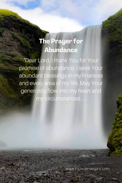 The Prayer for Abundance