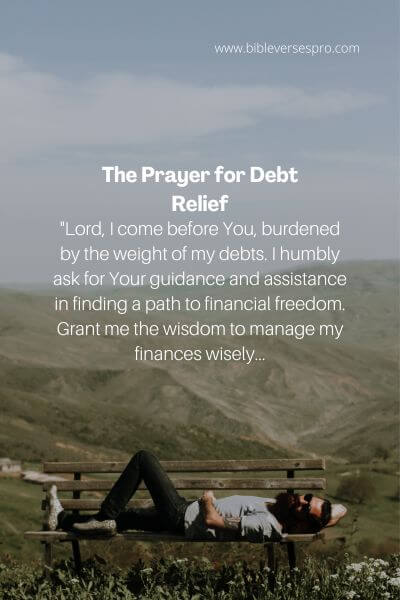 The Prayer For Debt Relief