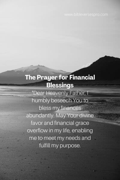 The Prayer for Financial Blessings