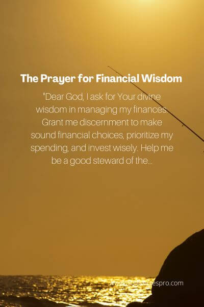 The Prayer For Financial Wisdom