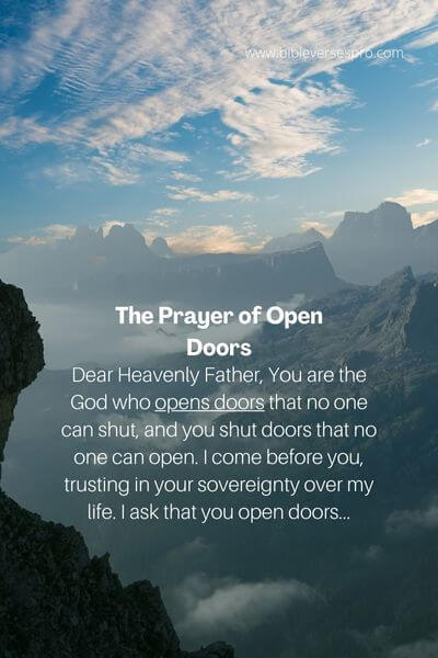 The Prayer of Open Doors